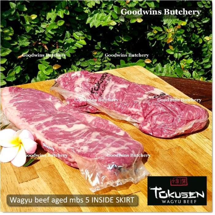 

Steak | 1Kg Wagyu Beef Tokusen Mb 4-5 Inside Skirt Chilled Whole