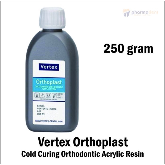 Pharmadent - Vertex Liquid Orthoplast Monomer Cold-Curing Acrylic Resin Shade 922 250 ml