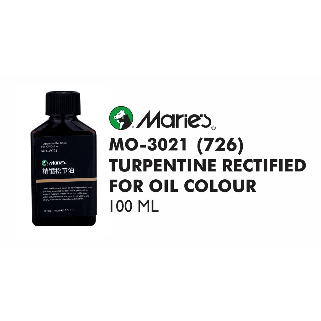 

MARIES TURPENTINE FOR OIL COLOUR MO 3021/100ML (726)