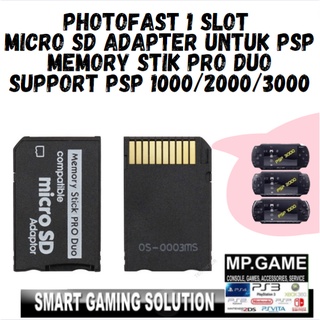 Photofast 1 Slot PSP Micro SD Memory Stik Pro Duo PSP1000 2000 3000
