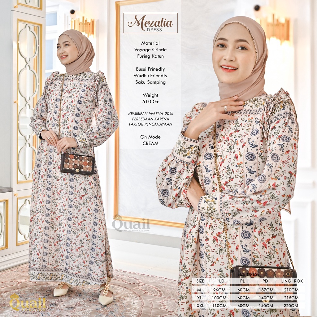 MEZALIA Daily Midi Dress Gamis by Quail