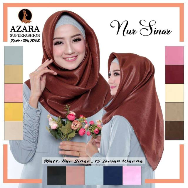 jilbab sinar glamour by Azara scarf