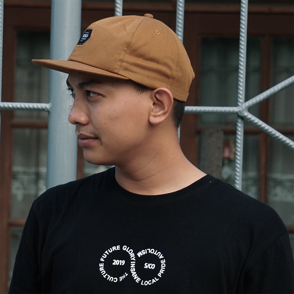 official rckls. - polo cap topi pria clasic visor pendek