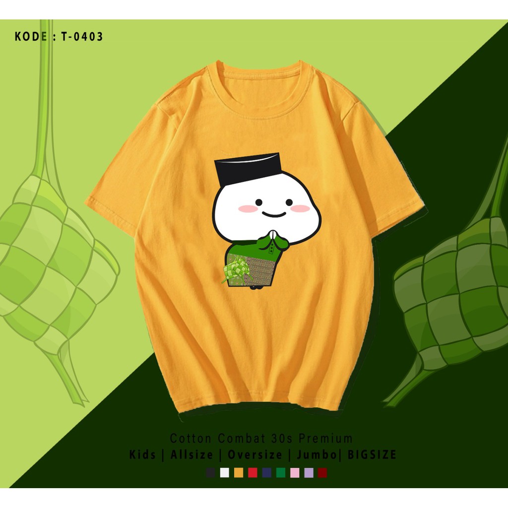 FREE CUSTOM NAMA - KAOS LEBARAN EDITION PENTOL BOY UNISEX / TERMURAH BAJU KAOS KATUN LENGAN PENDEK / TUMBLR TEE