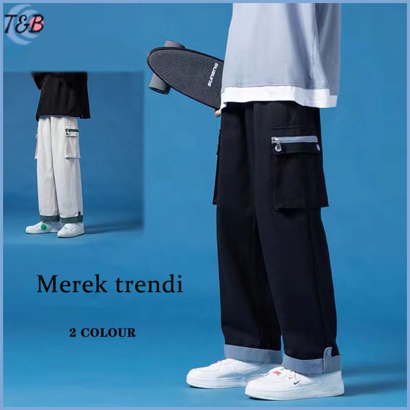 fashion baggy cargo celana pria korean style celana kargo pria panjang jumbo celana cargo premium pria wanta unisex saku pants kargo kulot