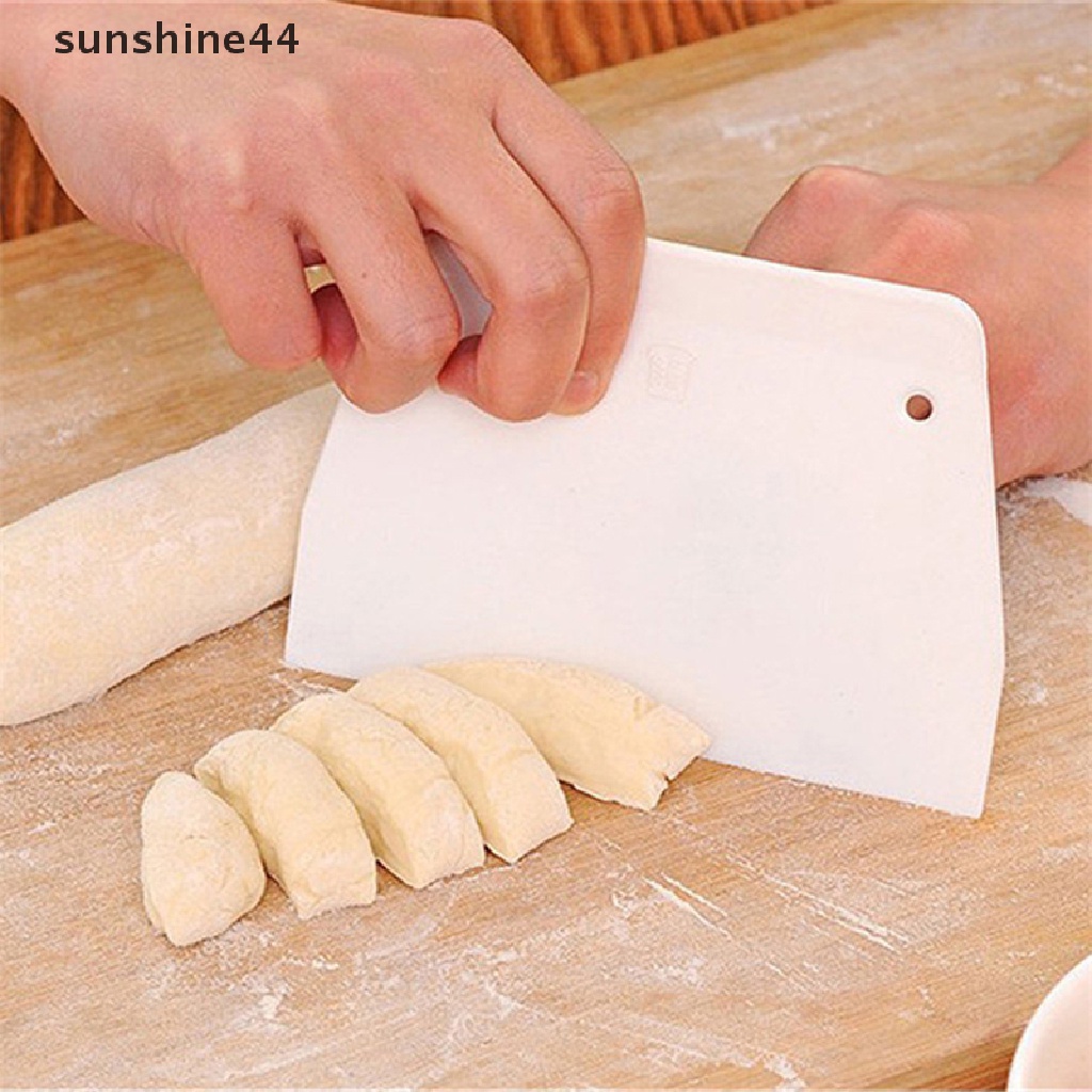 Sunshine 1pc Spatula Pemotong Adonan Kue Bahan Plastik