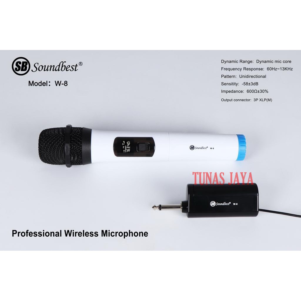 Mic Wireleas soundbest W8 Single Mic