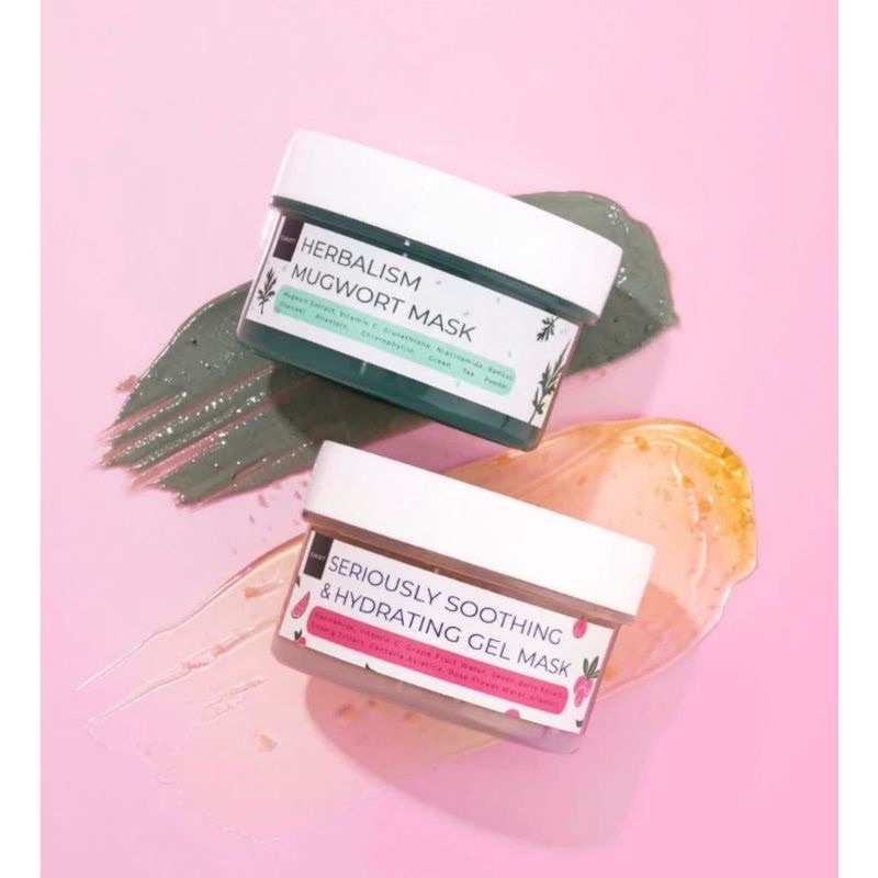 Herbalism Mugwort Mask & Shooting Gel Masker Wajah SCARLETT Scarlet