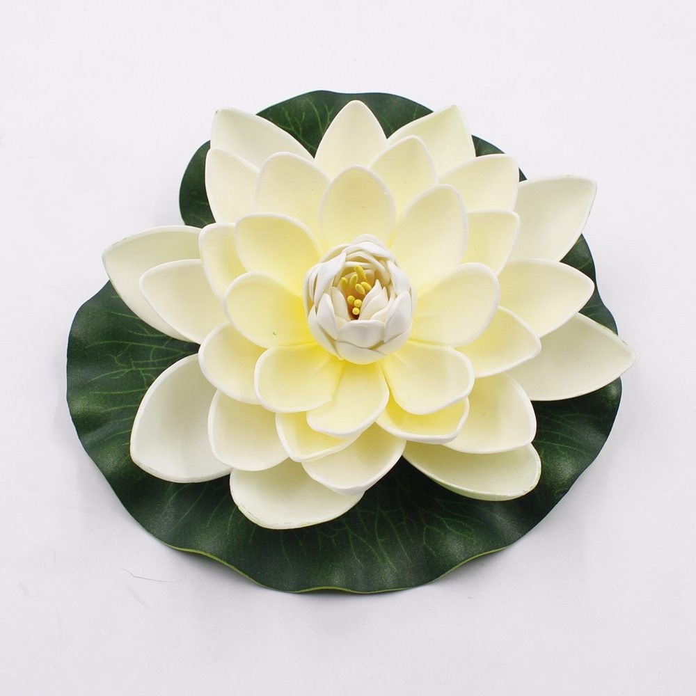 bunga teratai floating lotus flower eva sponge 17 cm cantik