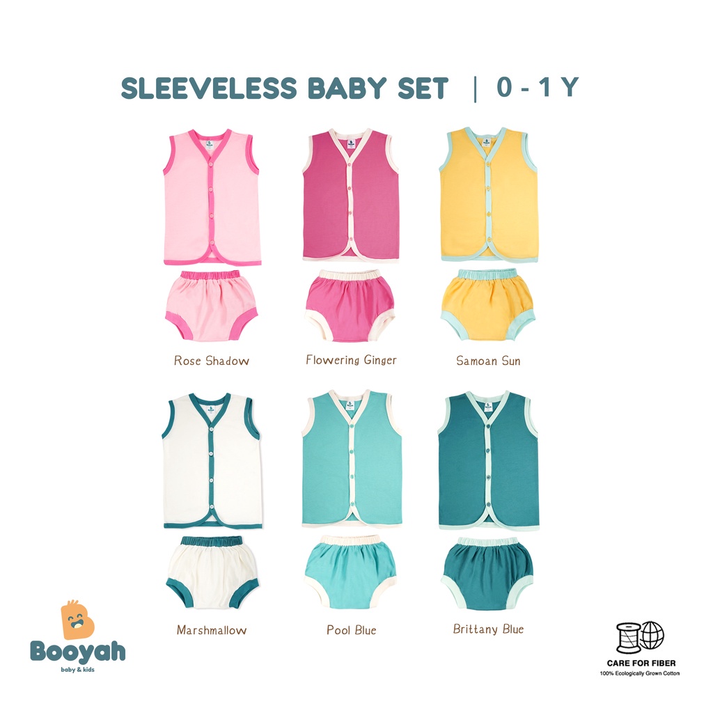 Booyah Sleeveless Baby Set / Setelan Bayi / Baju Kaos Anak Lucu