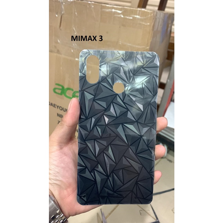 MIMAX 1 MIMAX 2 MIMAX 3 ANTI GORES BELAKANG SKIN DIAMOND GARSKIN ANTI JAMUR TRANSPARAN MOTIF SPIRAL DIAMOND MI MAX 1 MI MAX 2 MI MAX 3