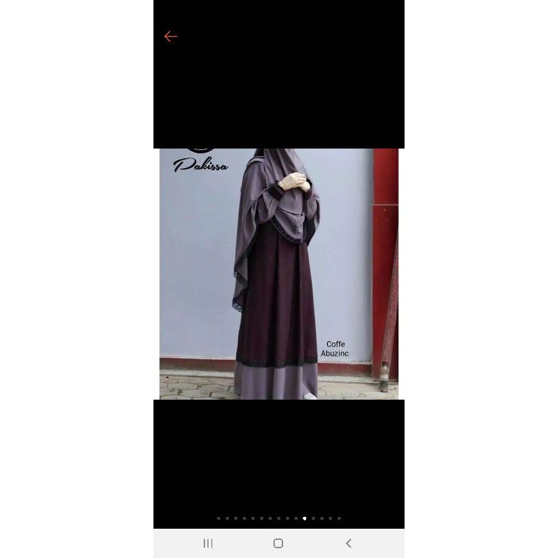 Preloved Set Gamis Pakissa by Duta Busana (SOLD OUT) ❌