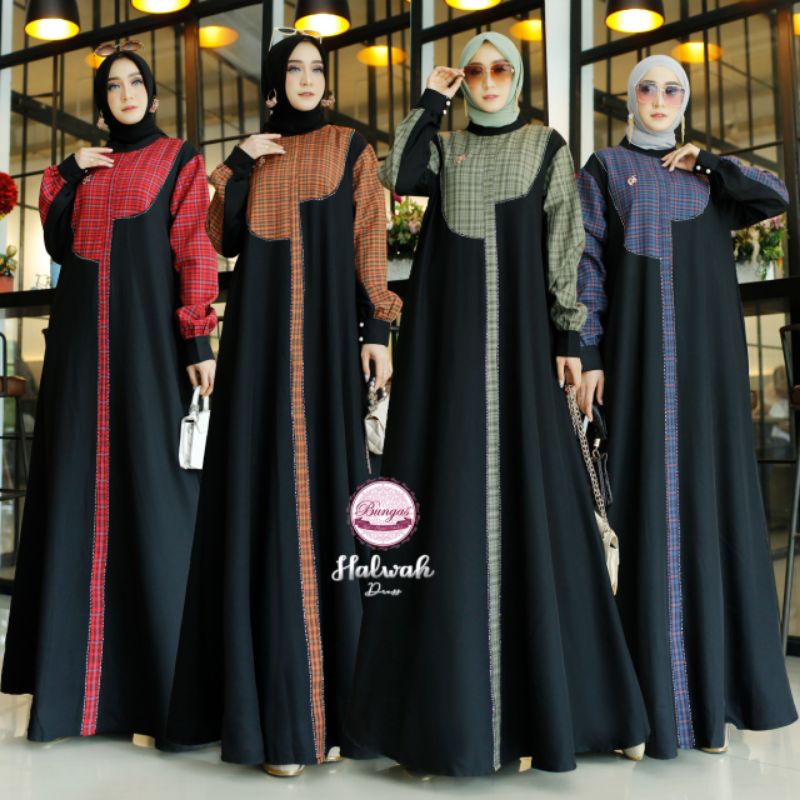 Halwa syari Gamis Bungas fashion