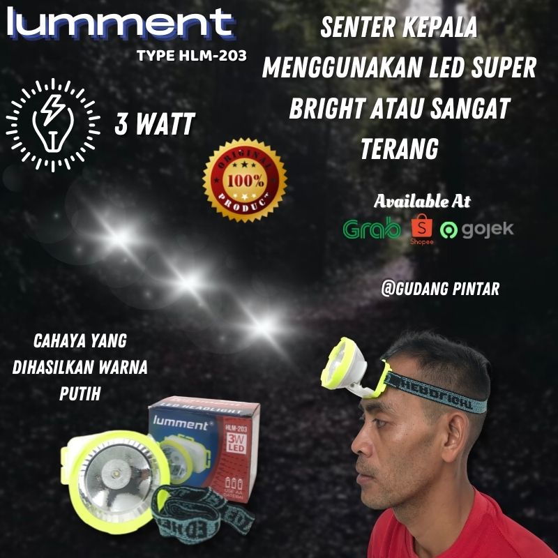 Jual Senter Kepala Led Super Terang Lumment Hlm Selam Diving