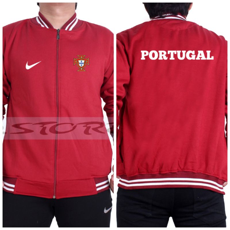 JAKET PORTUGAL BASEBALL//JAKET PORTUGAL TERBARU//JAKET BOLA PRIA//COD