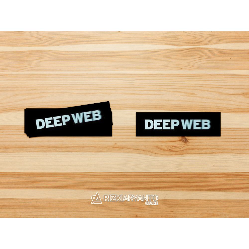 Sticker - Stiker Logo Deep Web untuk PC Laptop HP dll