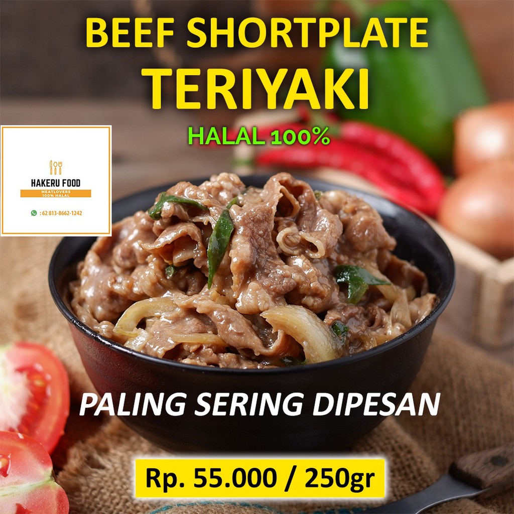 

Daging Sapi Shortplate Marinasi Teriyaki