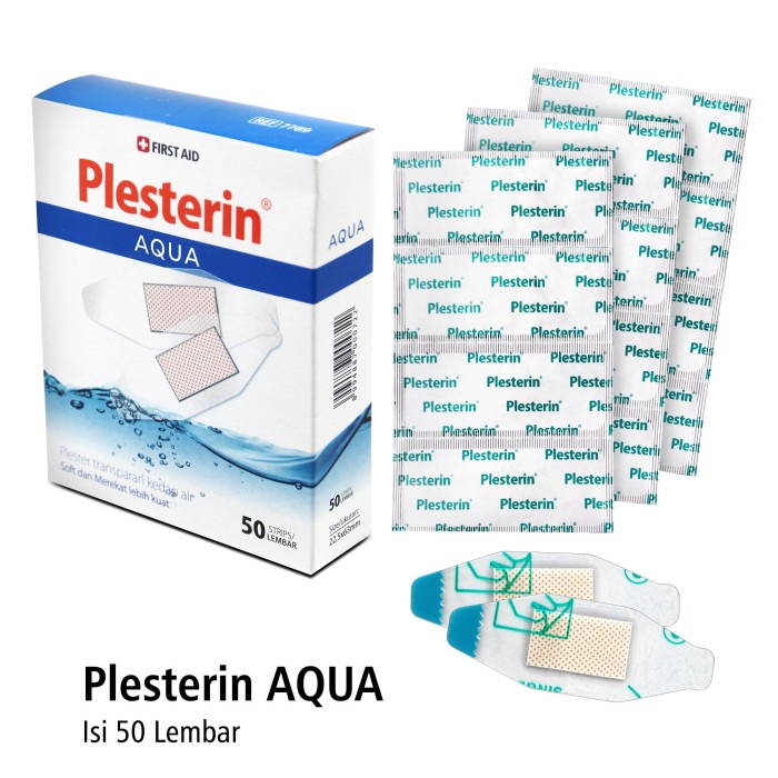 Plesterin Transparan Aqua Kedap Air box isi 50 Onemed OJB