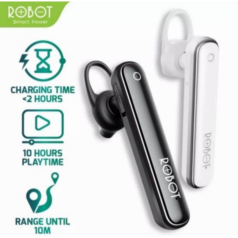 Headset Bluetooth Robot Talk 10 Earphone Waterproof IPX5