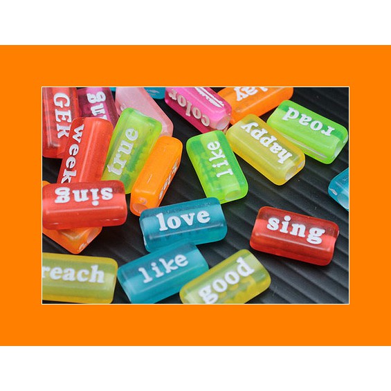 

25 Pcs Manik Akrilik Katan 6 x 15 mm (MPA-037) FOTON Craft