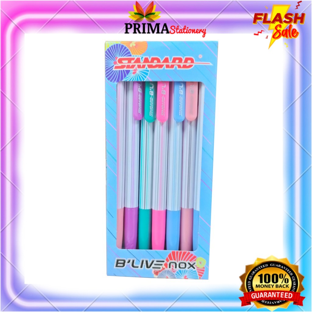 

Standard Pen - Blive Nox 0.3 Black / Tinta Warna Hitam Isi 12 pcs ( Pulpen, Pena, Ballpoint )