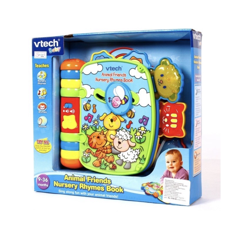 VTECH ANIMAL FRIENDS NURSERY RHYMES BOOK
