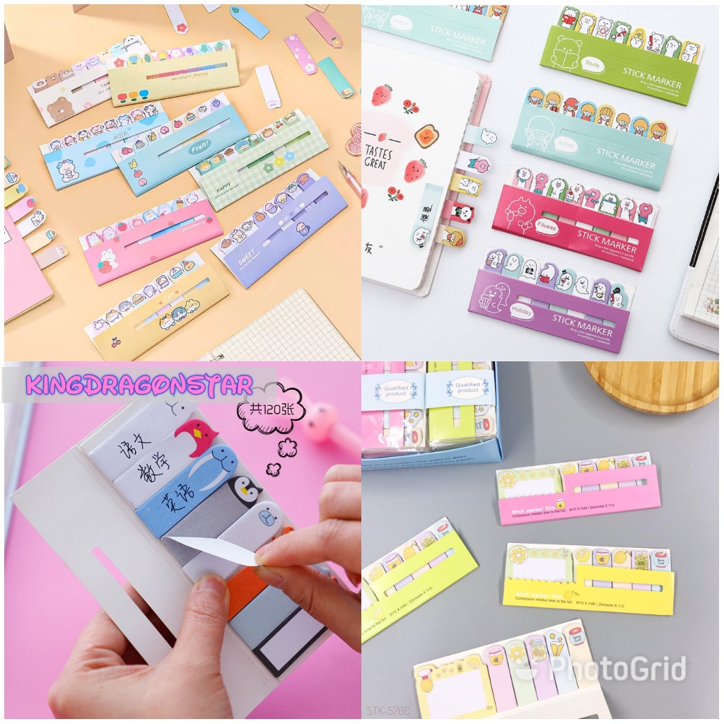 

TERMURAH STICKER MARKER SLIM MOTIF LUCU / STICK MARKER TEMPELAN PEMBATAS BUKU KD175