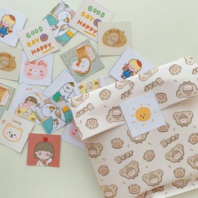 

Stiker seal untuk packaging paket gift dll