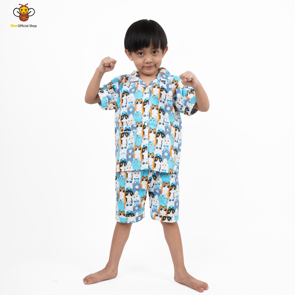 BEE - Piyama Anak Baju Tidur Anak Umur 4 Sampai 14 Tahun Exxen 3/4