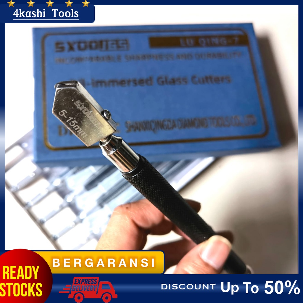 

(LU QING7) glass cutter pemotong Kaca tile tebal 5-15 mm tajam