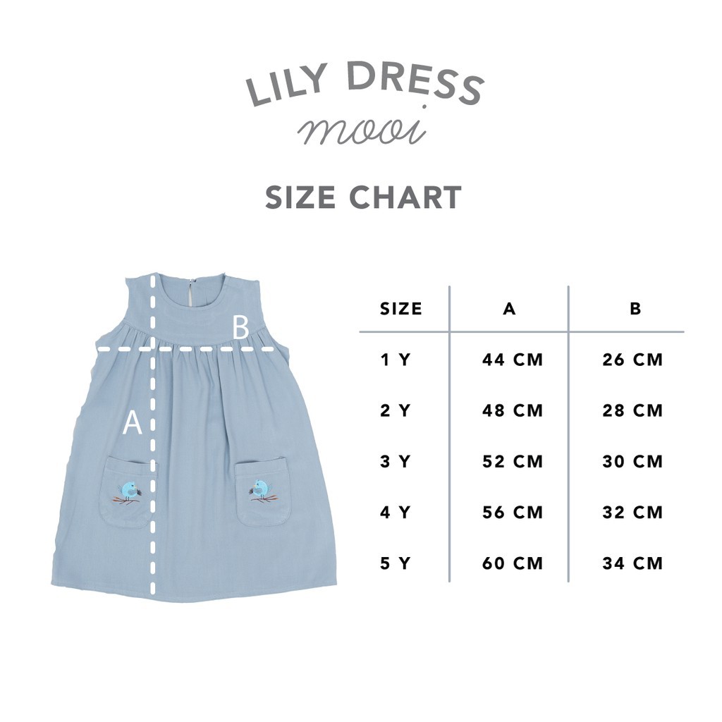 11.11 Sale AMBYAR Mooi Dress Anak 1-3 Tahun Perempuan Lily Dress CBKS