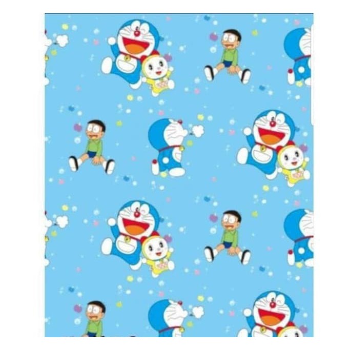 WALLPAPER STIKER DINDING MOTIF DORAEMON NOBITA NEW