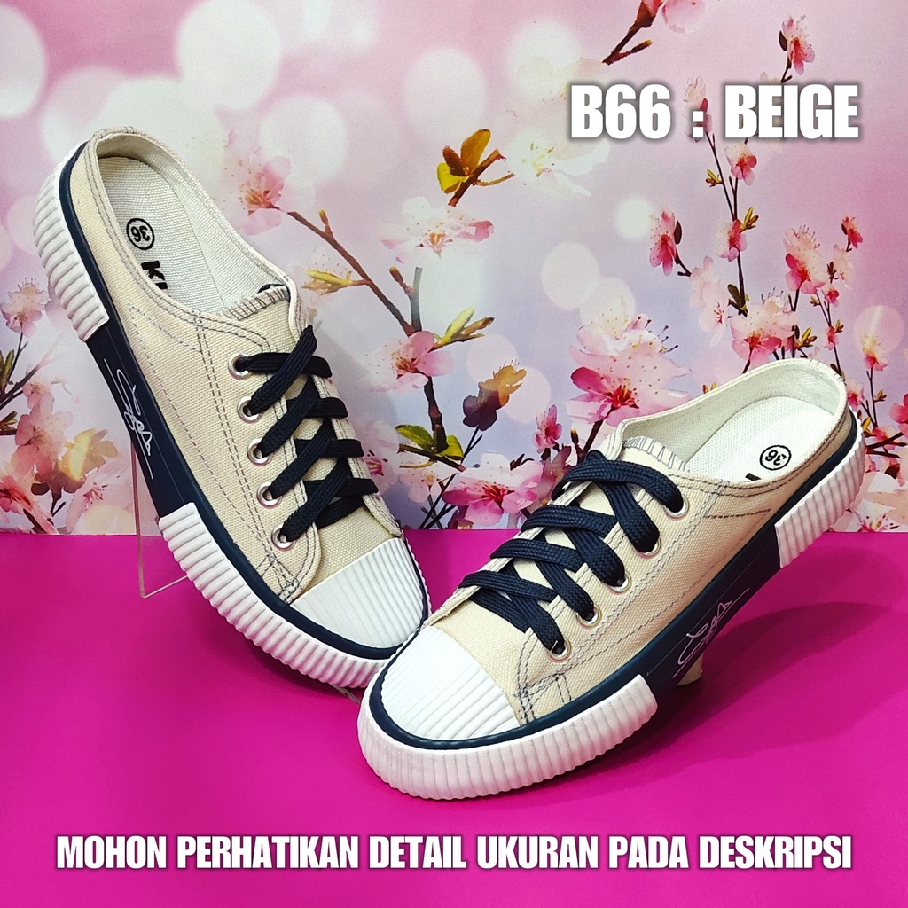 Sepatu Kasual Wanita B66 Sneakers Korea Kekinian SPTSW