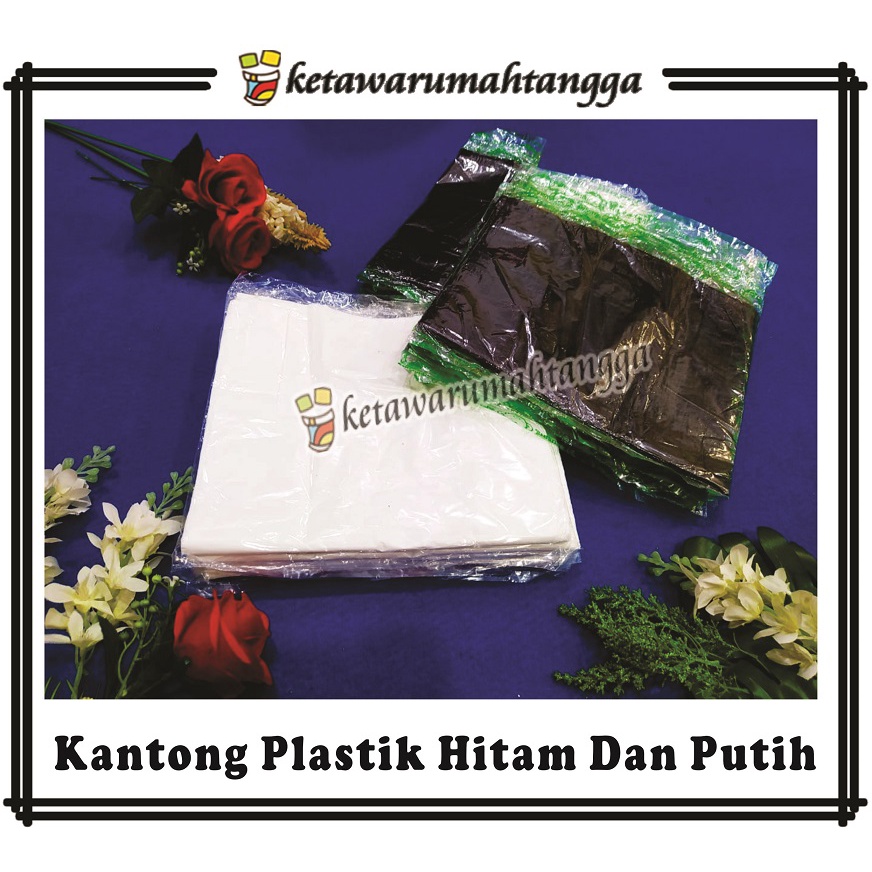 Jual Kantong Plastik Hitam Putih Merah Tas Plastik Olshop Kantung