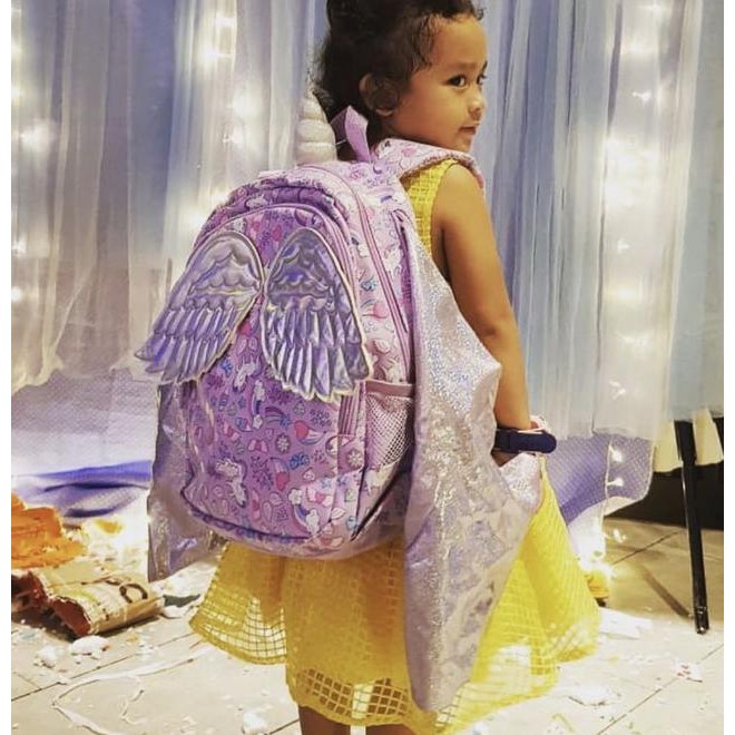 ❤️ READY TAS ANAK SD❤️ SMIGGLE BACKPACK BAG ORIGINAL UNICORN COSMOS SAYAP ORIGINAL ASLI