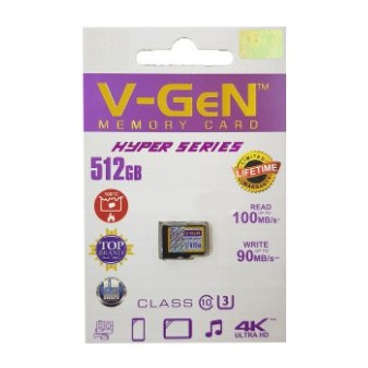 MicroSD 512GB HYPER C10 (NA)