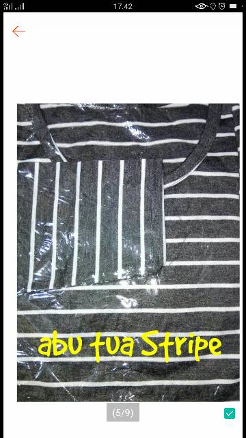 STRIPE TEE XL LENGAN PANJANG