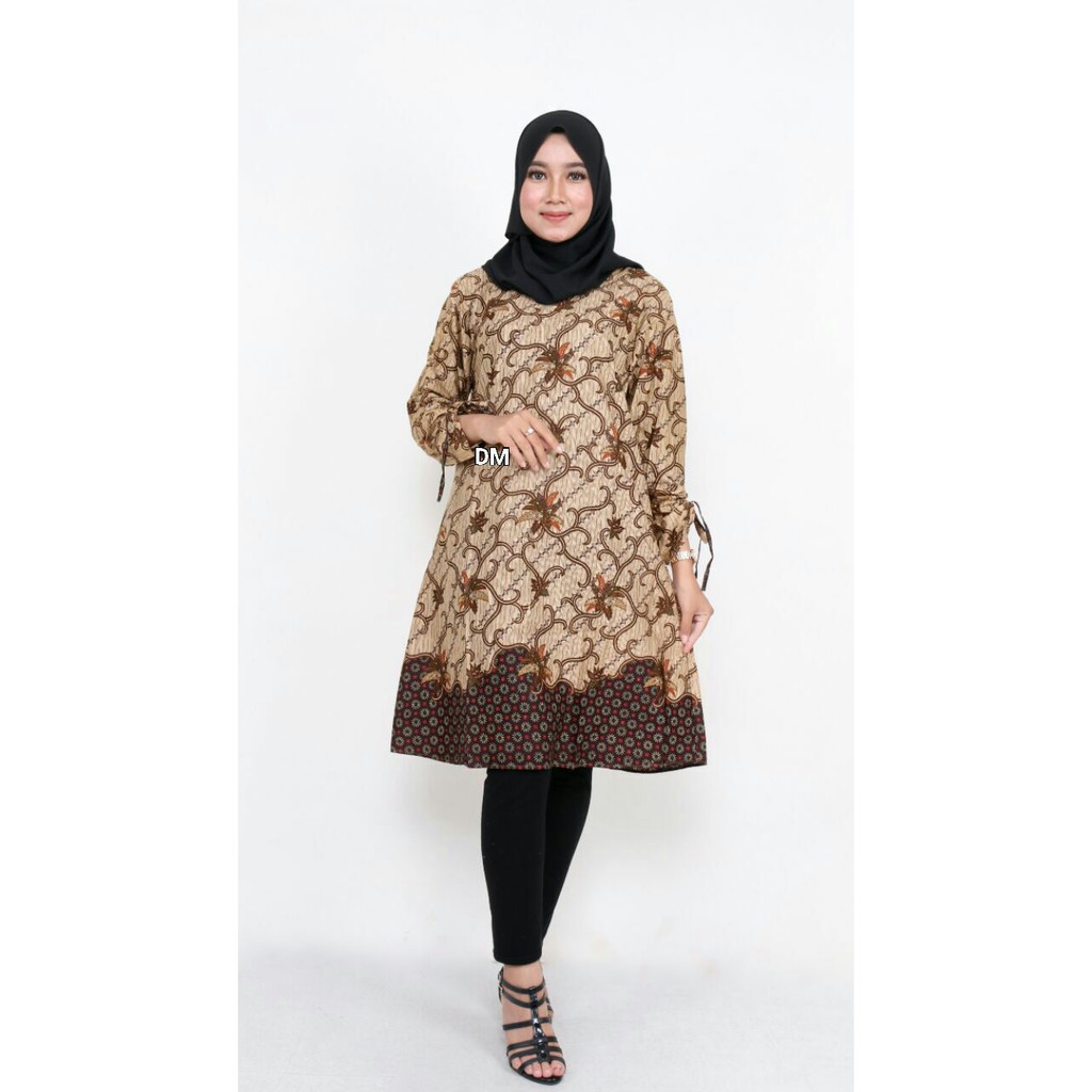 BAJU BATIK LENGAN PANJANG KODE SRG00395 MOTIF PARI UNGGU