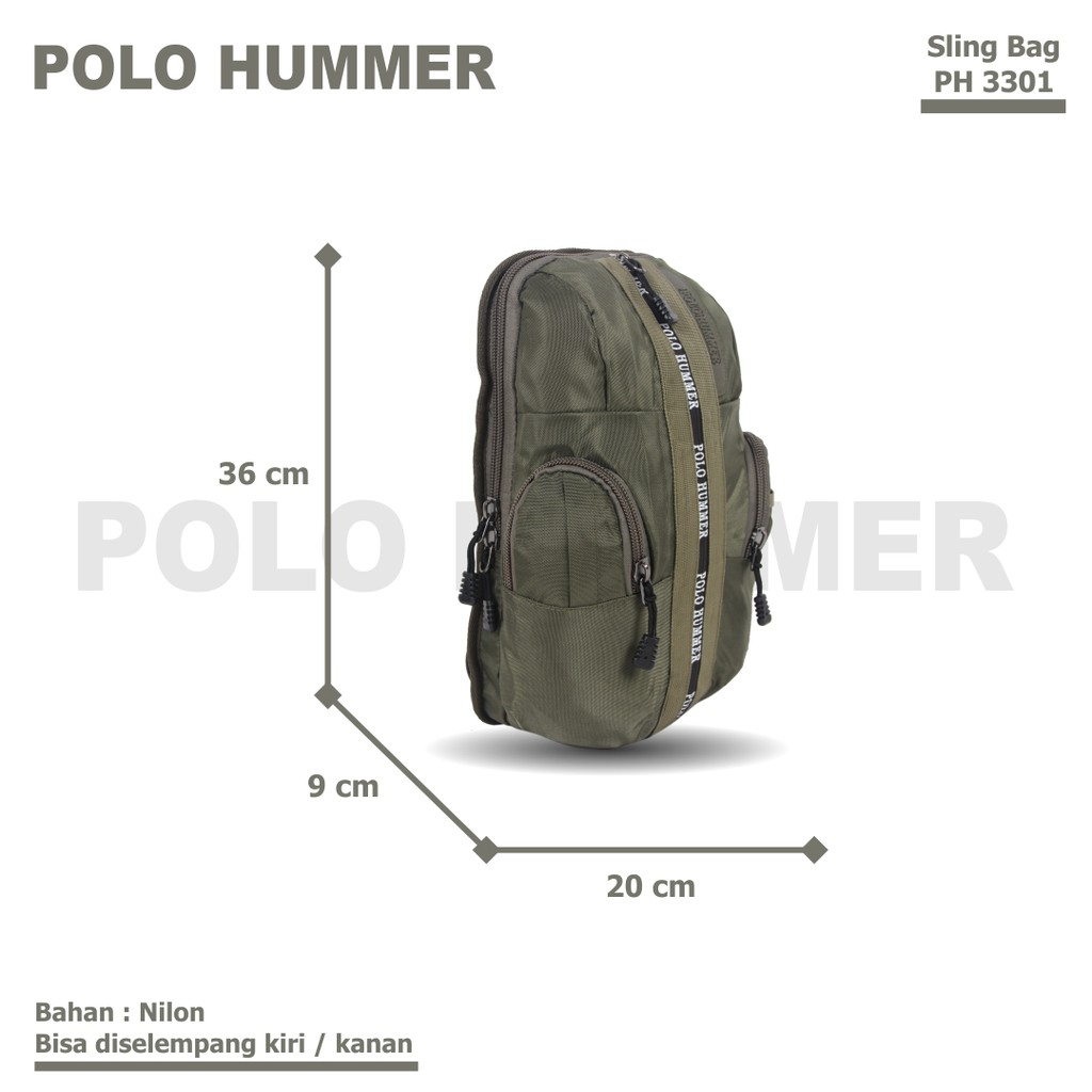 Tas Selempang Tactical Army - Sling Bag Outdoor POLO HUMMER