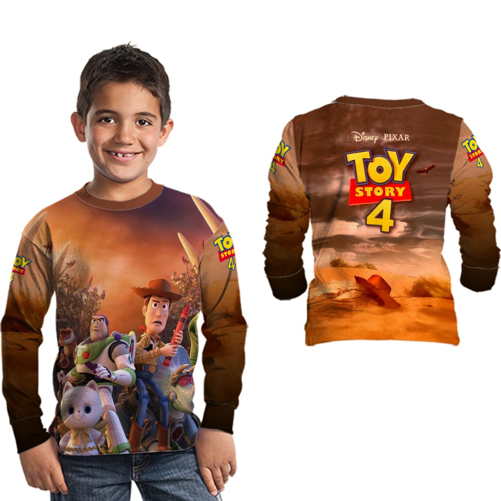 TOY STORY 4 - 02 Baju Jersey Kaos toy story anak Laki - Laki printing Free Name