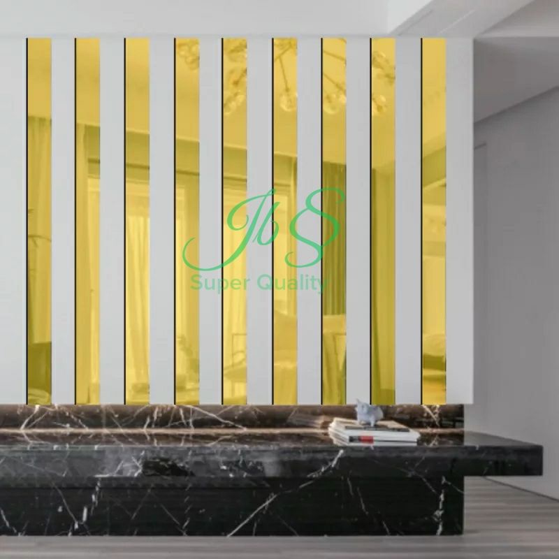 LIST PLAT STRIP MIRROR GOLD 200×3.050MM T:0,8MM SS 201