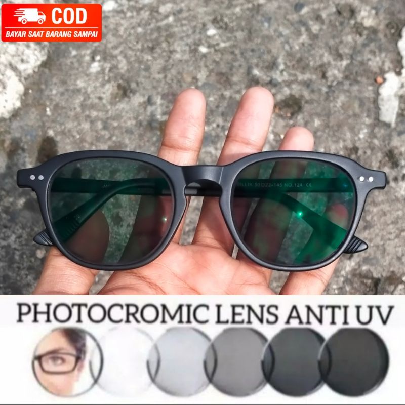 Moscot kacamata photocromic moscot bilik lensa Anti radiasi photocromic pria dan wanita