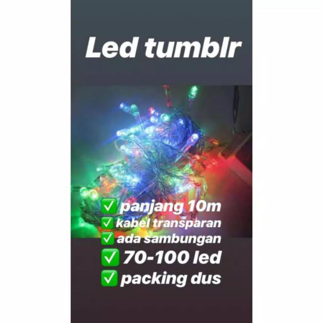 Lampu Hias Natal Dekorasi Hiasan Tublr Kamar 10 Meter 8 Mode Outdoor