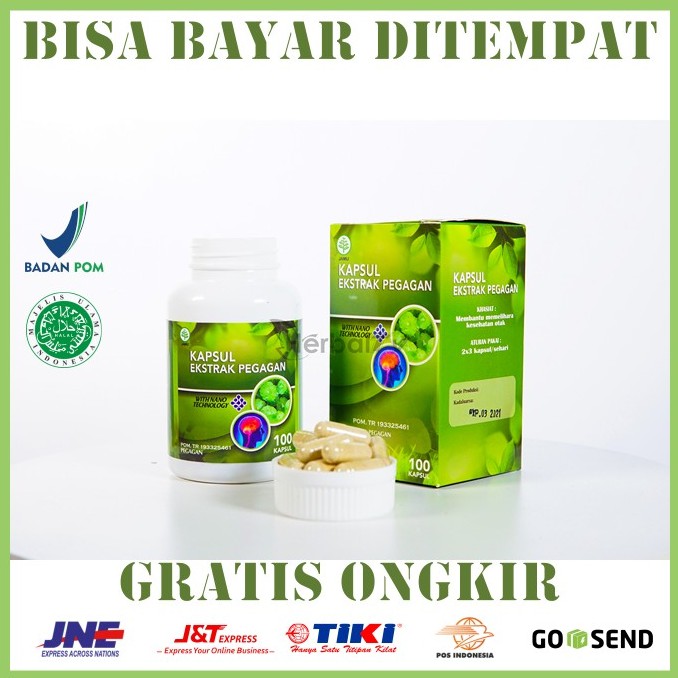Bisa Cod Obat Herbal Panas Kapsul Ekstrak Pegagan 100% Asli