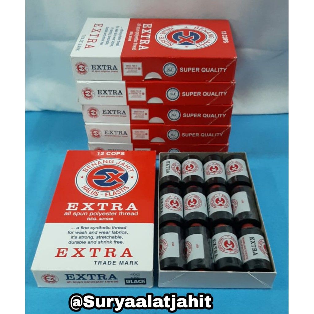 🅱️Benang EXTRA 500Y (1wrn@1lsn) =rp.23.000/12pcs