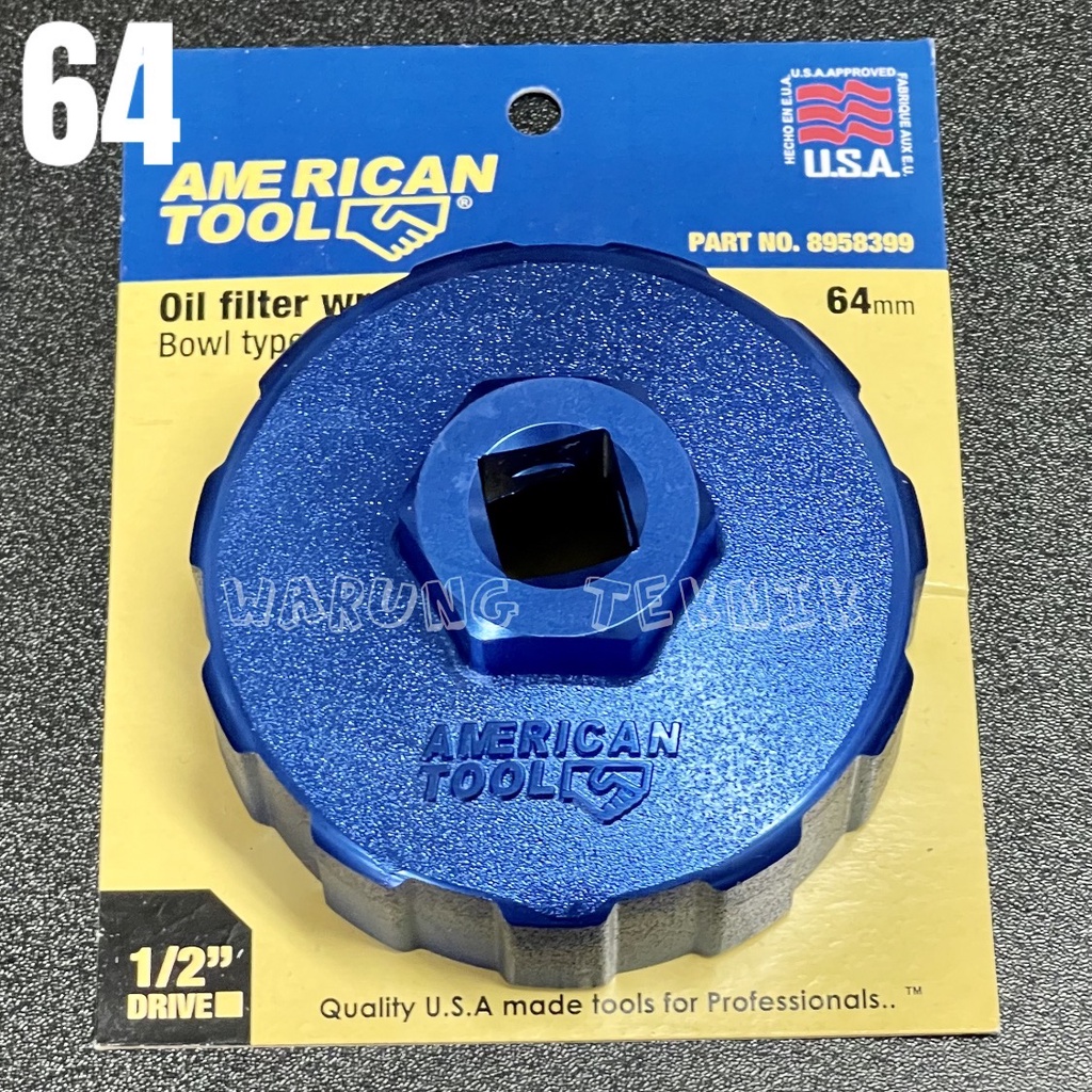 American Tool 64 mm oil filter wrench bowl type kunci filter mangkok