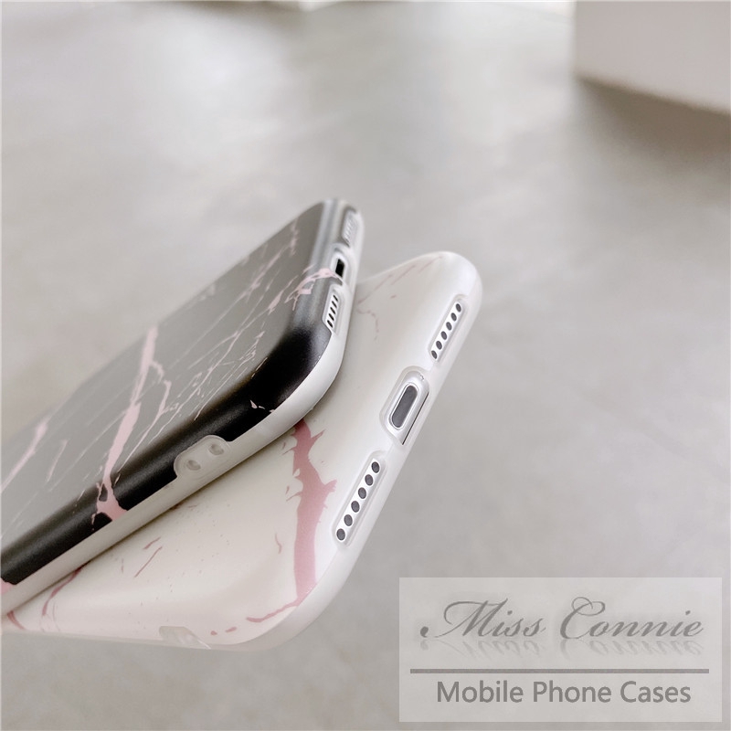 Soft Case Bahan Silikon Motif Marmer Untuk Iphone 11 12 8plus 7plus 8 7 6 6s Plus 11 12 pro Max Xr X Xs Max Se 2020 12 mini