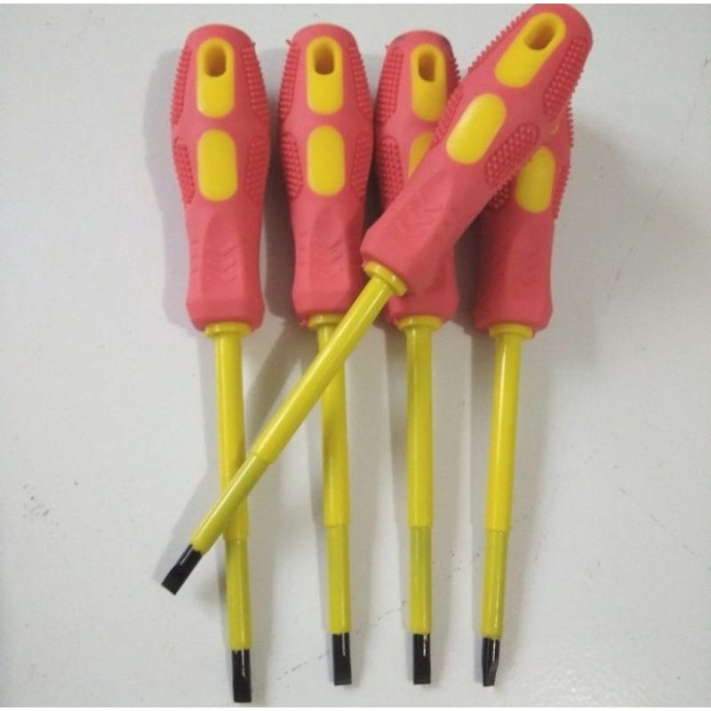 Obeng listrik 1000 volt Obeng ( - ) SCREWDRIVER Obeng PLN