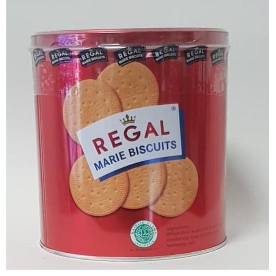 

REGAL MARIE BISCUITS SNACK RINGAN DALAM KALENG 550gr