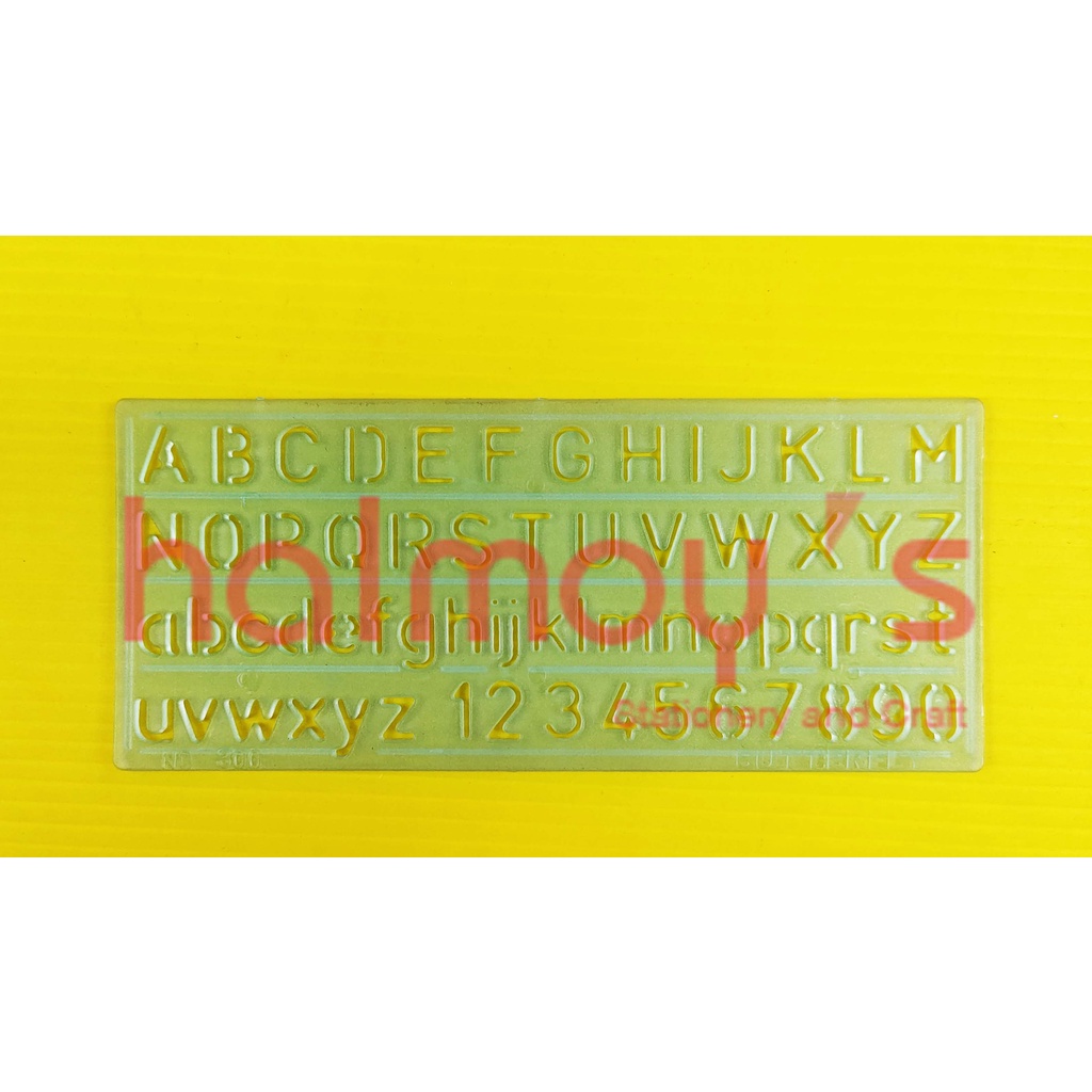 

PENGGARIS / ROL PLASTIK BUTTERFLY HURUF SABLON MAL 300